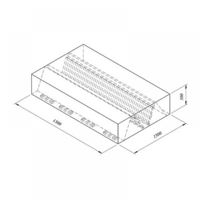 Horecamark Davlumbaz, Orta Tip, Filtreli, Kutu Tip, Çift Cidar, 150x150 cm