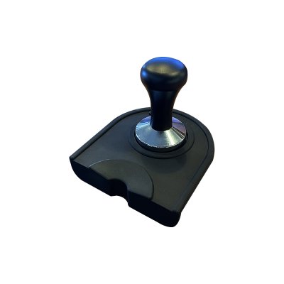 Horecamark Tekli Silikon Tamper Matı - Siyah Metal Tamper 58mm