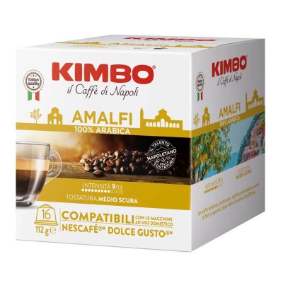 KIMBO Amalfi 100% Arabica Dolce Gusto Uyumlu Kapsül Kahve (16’lı Kutuda)