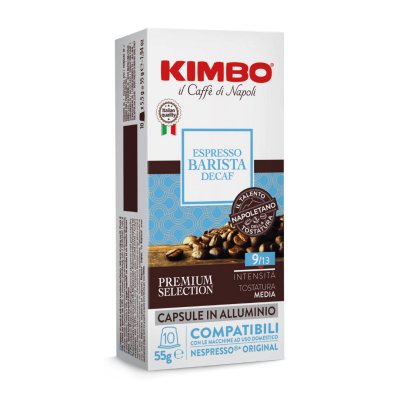 KIMBO Decaf Nespresso Uyumlu Kapsül Kahve (Alüminyum) (10’lu Kutuda)