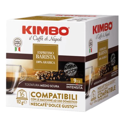 KIMBO Espresso Barista 100% Arabica Dolce Gusto Uyumlu Kapsül Kahve (16’lı Kutuda)