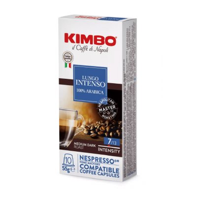 KIMBO Lungo 100% Arabica Nespresso Uyumlu Kapsül Kahve (10’lu Kutuda)