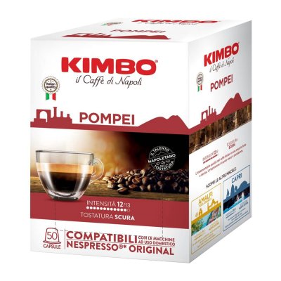 KIMBO Pompei Nespresso Uyumlu Kapsül Kahve (50’li Kutuda)