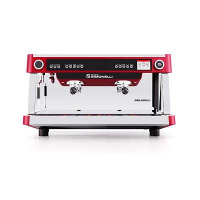 Nuova Simonelli Nuova Aurelia UX Tall Cup Otomatik Dozaj Ayarlı Espresso Kahve Makinesi, 2 Gruplu, Kırmızı